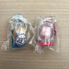 新品　たまごっち　おかしなたまごボーロっち3 パッケージチャーム　ホワイト　桃色