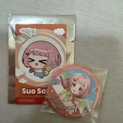 にじさんじ 七次元生徒会 まねきねこ 周央サンゴ 缶バッジ フォトカード