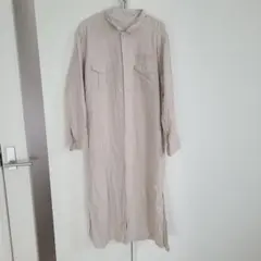 BACK NUMBER ロングシャツ ベージュ Lサイズ 羽織物のサムネイル