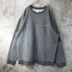 Y2799古着　トレーナー　スウェット　ワンポイント　グレー　90s Y2K