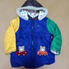 120サイズ ミキハウス ホットビスケッツ リバーシブル ジャンパー