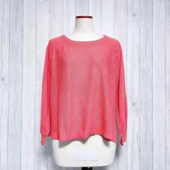 【r.d.SweetLuxury】綿ニット 薄手トップス ゆったり 大きいサイズ