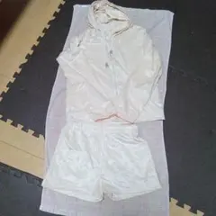 フリース花柄フード付きルームウェアセット M