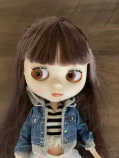 カスタムアイシードール　ネオサイズ　白ワンピース付　ブラウンmix ショート 着せ替え人形 プレゼント 人形 おもちゃ アイシードール 服と