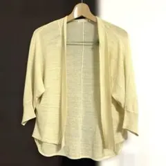 ITS'DEMO ボレロカーディガン　ライトイエロー