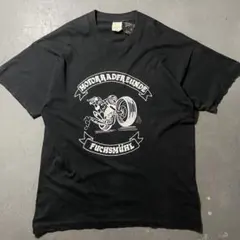 うぇい様専用　90s USA製 フェード ブラック バイカーTシャツ モーター