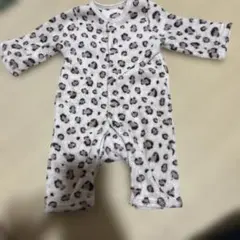 A*.様 ベビー ロンパース ヒョウ柄 フリース素材