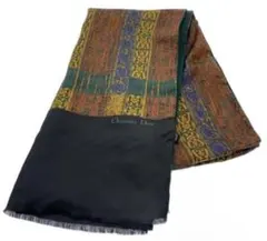 【極美品】Christian Dior ストール シルク ウール 総柄 大判