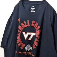 ファナティクスバージニアテックホーキーズロゴ Tシャツブラック黒2XL古着