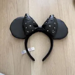 スタッズ付きミッキー耳カチューシャ
