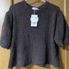 ROWRYS FARM 半袖モコモコニット