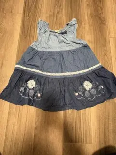 Souris デニムノースリーブワンピース 110cm