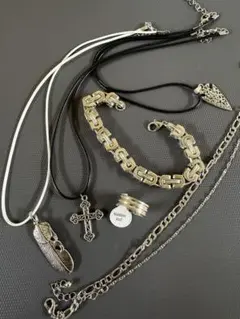 シルバー　メンズ　アクセ　7点セット