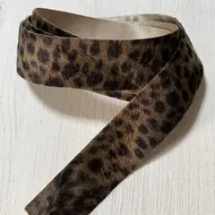 リボン୨୧ヒョウ柄　1m