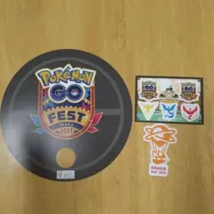 お値下げ　ポケモンGO FEST 2025 OSAKA 大阪　ステッカー・うちわ