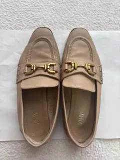 ZARA ベージュ ローファー 24サイズ