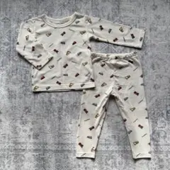 美品 はたらくくるま ベビーパジャマセット 長袖