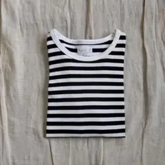 アニエスベー 定番 ボーダー コットン長袖T 3 USED購入品 美品