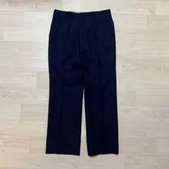 ウール100％ ヘリンボーン織 ストライプ調スラックス ジャガード L相当