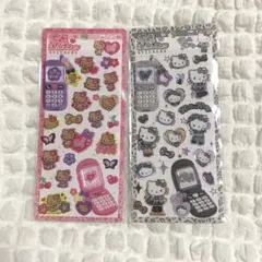 サンリオ 平成はっぴーフォン ハローキティ 2枚セット シール ステッカー