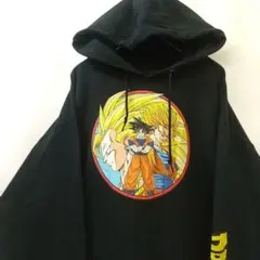 DRAGONBALL Z ドラゴンボールZ 孫悟空 アニメ パーカー 黒L 古着のサムネイル