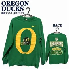 NIKE Oregon Ducks 長袖Tシャツ 両面プリント
