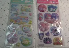 ポップデコパーティー　わたあめカプセルシール　2種