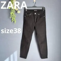 ZARA【38】スキニーデニム　ジーンズ　 ブラック