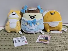 お文具といっしょ パステルおめかしぬいぐるみ 3種