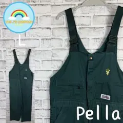 USA古着Pella オーバーオール サロペット ツイル 緑　Lのサムネイル