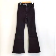 【Bershka】フレアデニム　Mサイズ　ブラック