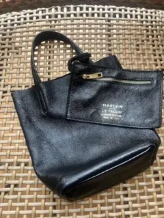 Marlon Le Talon 本革ハンドバッグ 黒
