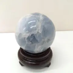 若《BWDYH》セレスタイト　スフィア　天然石　置物　丸玉