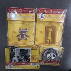 トムとジェリー ハッピーくじ キーホルダー 缶コレクション ステッカー