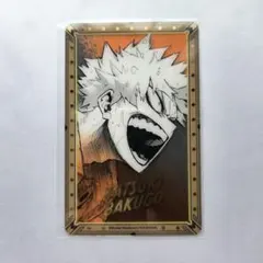 僕のヒーローアカデミア 原画展 ヒロアカ展 箔押しクリアカード 爆豪勝己