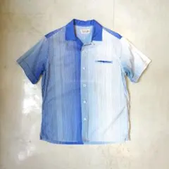 50S60S オープンカラー シャツ ストライプ ヴィンテージ 古着 レア