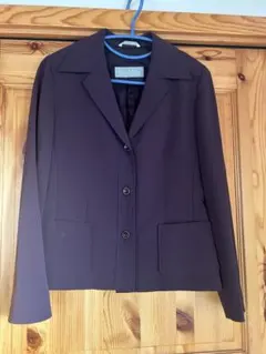 MaxMara ダークブラウン テーラードジャケット