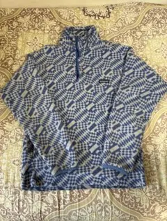 90s パタゴニア　シンチラ スナップT 総柄 ブルー USA製 サイドポケット