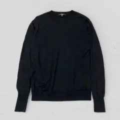 UNIQLO ユニクロ♡エクストラファインメリノクルーネックセーター　黒　L