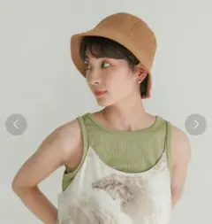select MOCA リネンタッチバケットハット