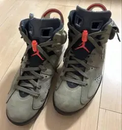 travis scott Air Jordan 6 オリーブ