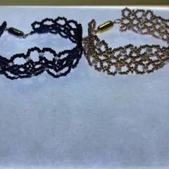 ハンドメイドアクセサリー・ブレスレット２つセット