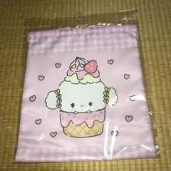 未開封品　サンリオ　こぎみゅん　ケーキ巾着Lサイズ　アベイル