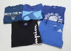 バスケットボール Tシャツ 速乾 130 140 ミニバス　5枚セット