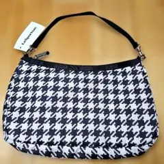 新品レスポ―トサック　千鳥格子柄ハンドバッグ ２WAY　ハンドル取外し可　ポーチ