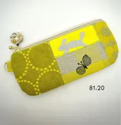 chouchoとrunrunrun達のポーチ　メガネポーチ　ミナペルホネン