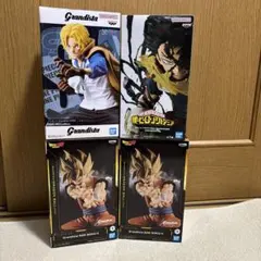 Grandista サボ 孫悟空 ヒロアカ緑谷出久 フィギュア4点