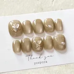 [HS-08] ネイルチップ10枚セットマグネット 21 シンプル