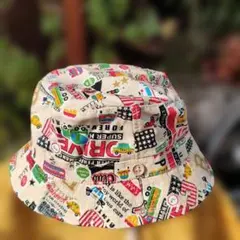 子供日よけ用帽子・新品未使用 イギリス風カーハット５２cm