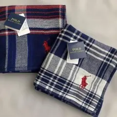 ♦︎ラルフローレン ガーゼ タオルハンカチ 2枚